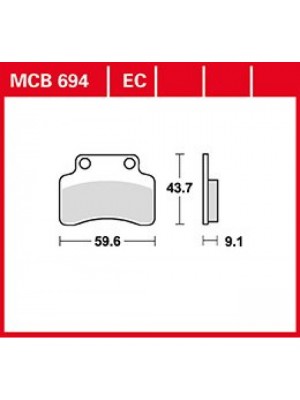 STABDŽIŲ TRINKELĖS TRW MCB694